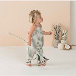 Rylee + Cru Striped Jumpsuit, 0-3 months